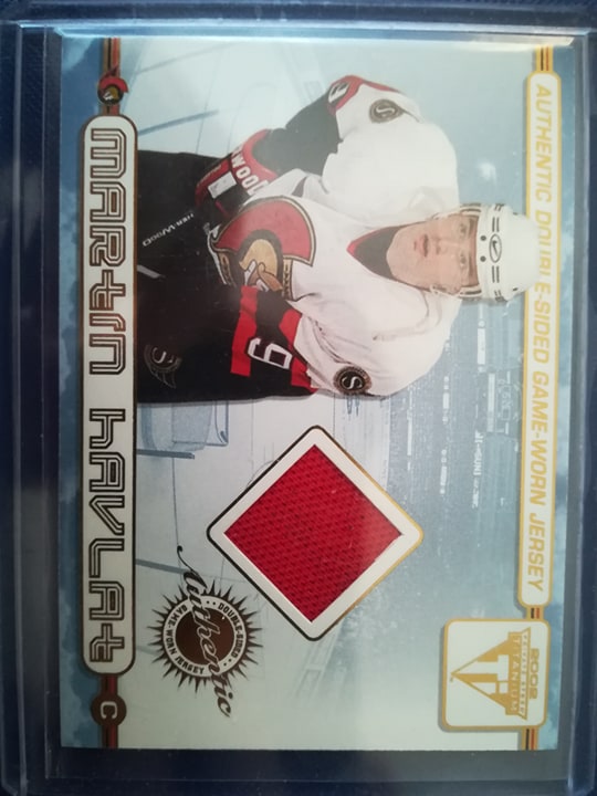 Martin Havlát a Marian Hossa double sided jersey